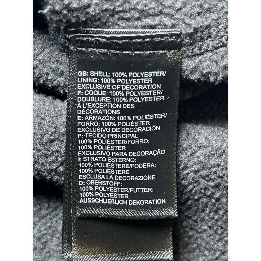 The North Face Women's Small Black Full Zip Mock Neck Jacket Outdoor‎ Fleece